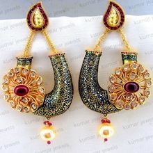 Crystal Pearl Beaded Dangling Earrings