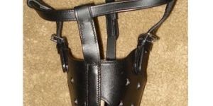 Adjustable Leather Dog Muzzle
