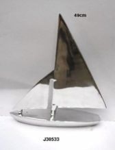 Cast Aluminium Boat Replica with Mirror Polish