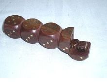 Sheesham Wood Dice