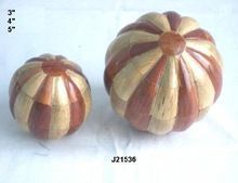 Wood Mosaic Decorative Ball