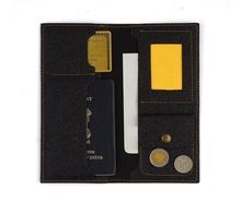 Black Glitter Travel Folder