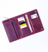 Leather Trifold Wallet for Women