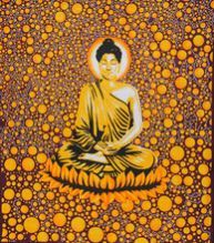BED SHEET MEDITATION BUDDHA