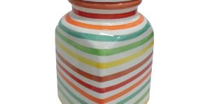 Colorful Small Storage Ceramic Jar