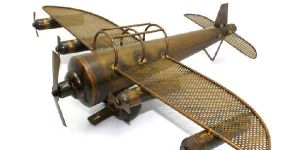 Hot Brass Finish Decorative Iron Aeroplane