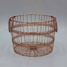 Metal Wire Basket Iron Round Basket