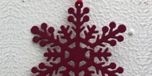 Tree Decoration Hanging Snow Flake Ornament