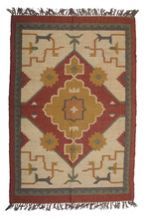Wool Jute Kilim Rug