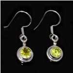Peridot Gemstone 925 Sterling Silver Earring Jewelry