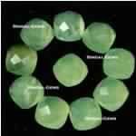 Prehnite Cushion Checker Cut Loose Gemstone