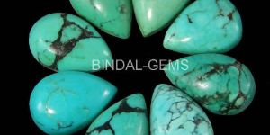 Turquoise Pear Shape Loose Gemstone Cabochon