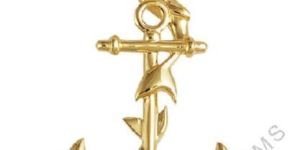 Gold Plated Anchor Shape Pendant