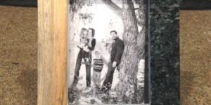 Marble Wood Photo Frame