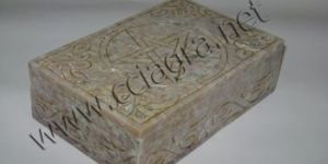 Natural Soapstone Pentagram Jewelry Chest