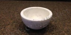 White Marble Salad Bowl