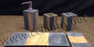 Wood Bath Gift Set