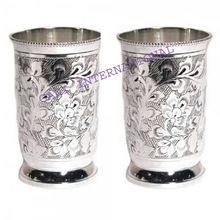 Brass Silver Plated Drinking Glasses