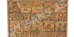 Vintage Alphabet Drawer Chest