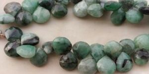 Faceted Hearts Gemstone Beads
