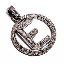 Silver E Pendant