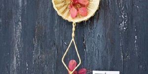 Brass Wire Mesh Heart Handle Tea Strainer