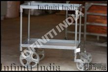 VINTAGE ANTIQUE TROLLEY TABLE