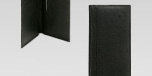 Leather Cheque Book Holder