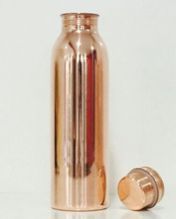 Pure Copper Metal Water Drinking Bottle