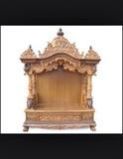 Teak Wood Temple with Carving