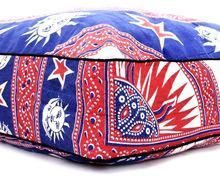 Sun Moon Mandala Meditation Square Cushion