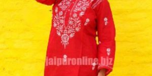 50 Pcs Womens Neck Solid Embroidered Kurta