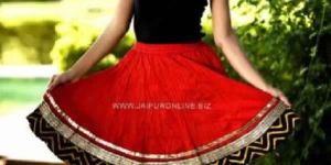 Girls Stylish Cotton Mini Skirt