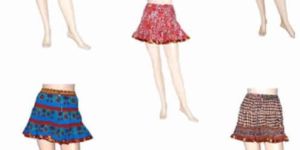 Jaipuri Handblock Printed Bollywood Designer Mini Skirt