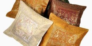 Multi Colored Jacquard Cushion Case