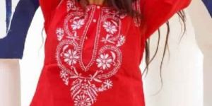 Set of 10 Pcs Chicken Embroidered Short Kurtis