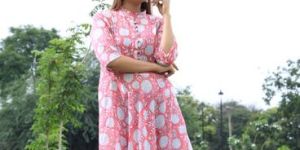 Mughal Design Anarkali Floral Kurti