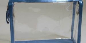 Blue PVC Zipper Bags