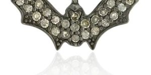 Silver Bat Charm Pendant