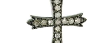 Silver Cross Charm Pendant