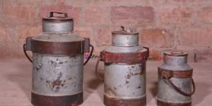 Industrial Vintage Milk Can