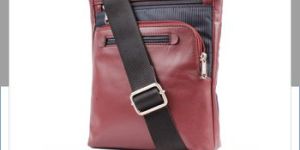 Leather Nylon Messenger Bag