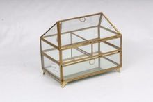 Hut Shaped Glass Decor Racks