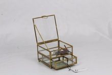 Square Shaped Glass Decorative Racks
