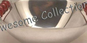 Aluminium Silver Serving Bowl