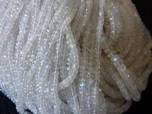 White Rainbow Moonstone Beads