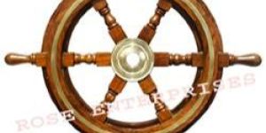 Decorative Wooden Ship Wheel