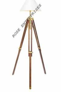 Nautical Tripod Decorative Wooden Lamp Stand