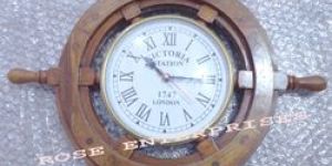 Wooden Wheel Clock