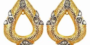 ROSE CUT DIAMOND INDIAN ETHNIC EARRINGS